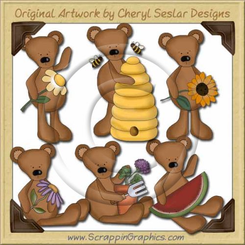 Prim Country Bears Limited Pro Graphics Clip Art Download