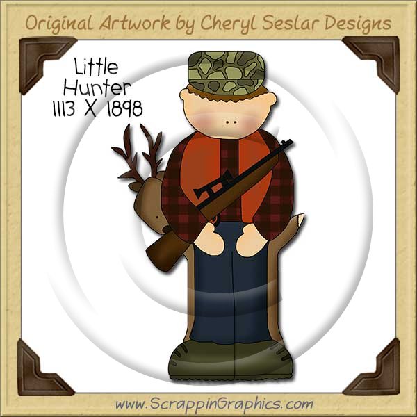 Little Hunter Single Clip Art Graphic Download - Click Image to Close