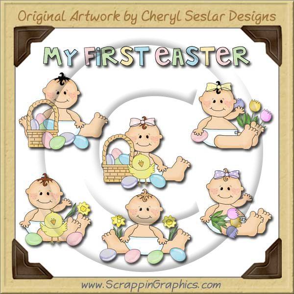 Sweet Baby My First Easter Limited Pro Clip Art Graphics - Click Image to Close
