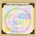 Pastel Parait Background Tiles Clip Art Graphics