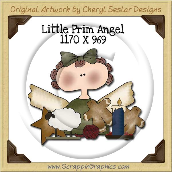 Little Prim Angel Single Graphics Clip Art Download - Click Image to Close