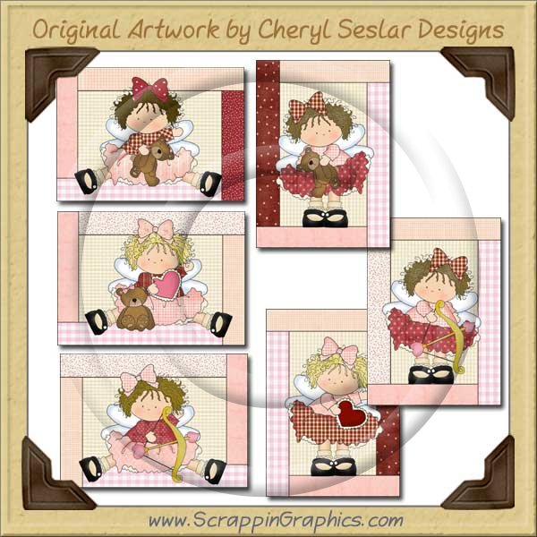 Little Cupid Beauty Cards Collection Printable Craft Download - Click Image to Close