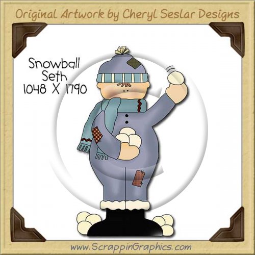 Snowball Seth Single Clip Art Graphic Download