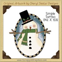 Simple Sambo Single Clip Art Graphic Download