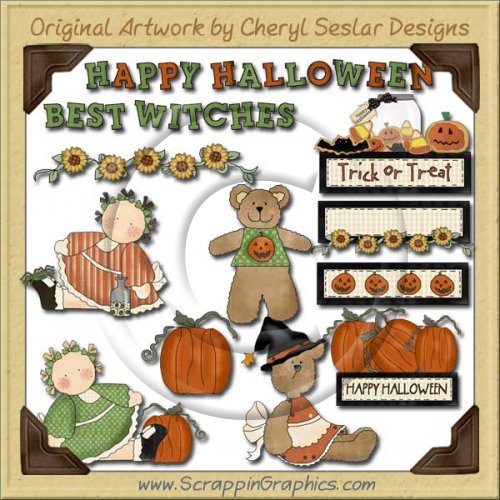 Country Wishes Halloween Limited Pro Graphics Clip Art Download