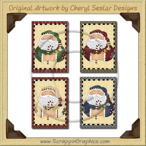 Prim Nick Greeting Cards Collection Printable Craft Download