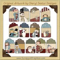 Tag Bonanza Winter Collection Printable Craft Download