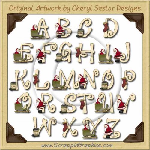 Coming To Town Alphabet & Numbers Clip Art Download