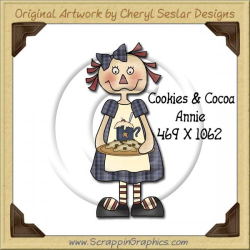 Cookies & Cocoa Annie Single Graphics Clip Art Download