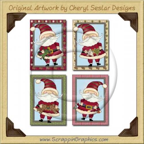 Whimsical Nick Cards Collection Printable Craft Download