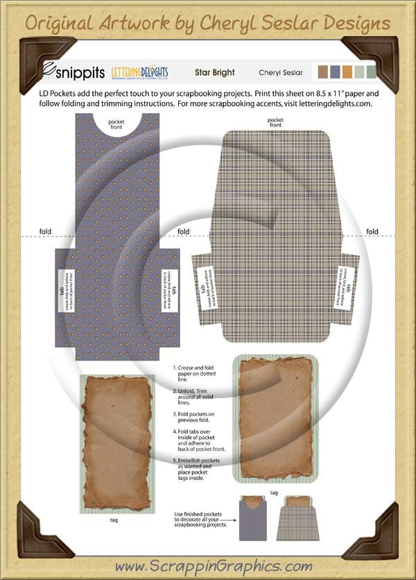 Starbright Snippets Journaling Pockets - Click Image to Close