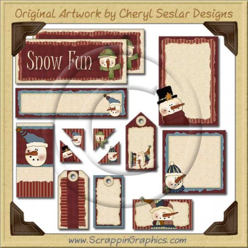 Snow Smile Journaling Delights Digital Scrapbooking Graphics Clip Art Download