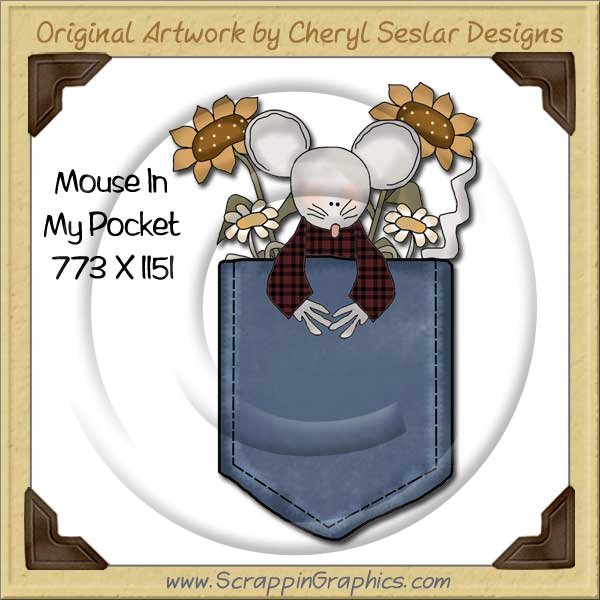 Mouse In My Pocket Single Graphics Clip Art Download - Click Image to Close