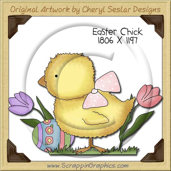 Easter Chick Single Clip Art Graphic Download - Click Image to Close