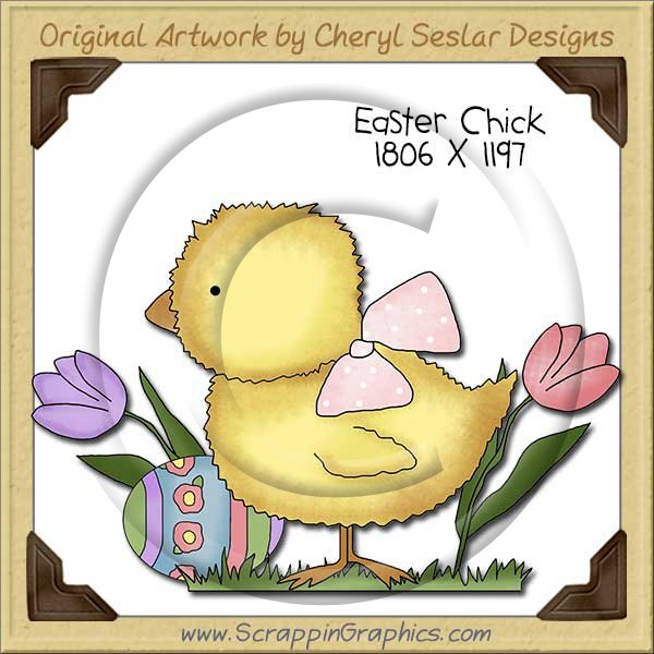 Easter Chick Single Clip Art Graphic Download - Click Image to Close