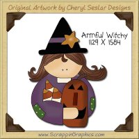 Armful Witchy Single Clip Art Graphic Download