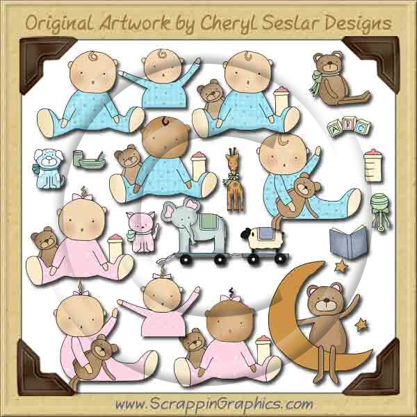 Wee Folk Babies Collection Graphics Clip Art Download - Click Image to Close