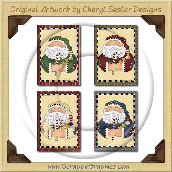Prim Nick Greeting Cards Collection Printable Craft Download - Click Image to Close