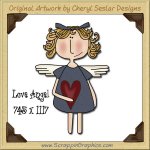 Love Angel Single Graphics Clip Art Download