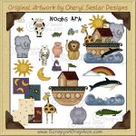 Noah's Ark Clip Art Graphics Collection