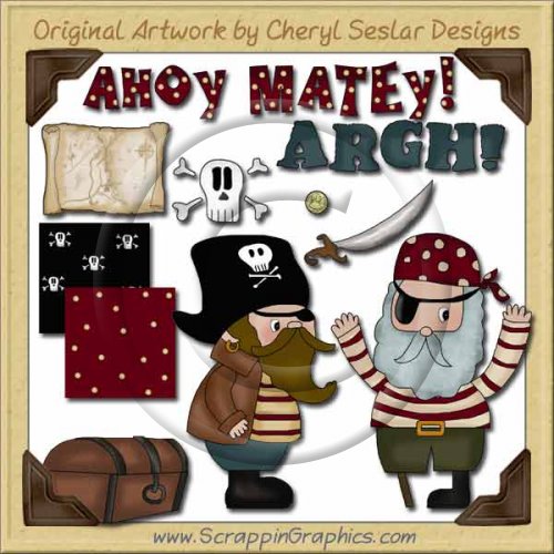 Little Pirates Collection Graphics Clip Art Download