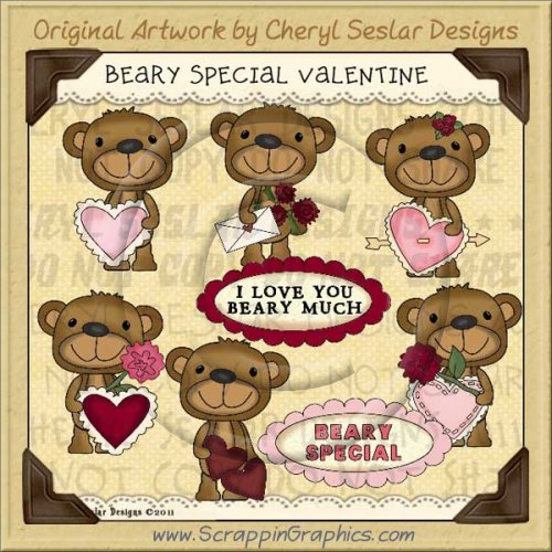 Beary Special Valentine Limited Pro Clip Art Graphics