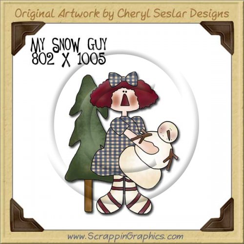 My Snow Guy Single Graphics Clip Art Download