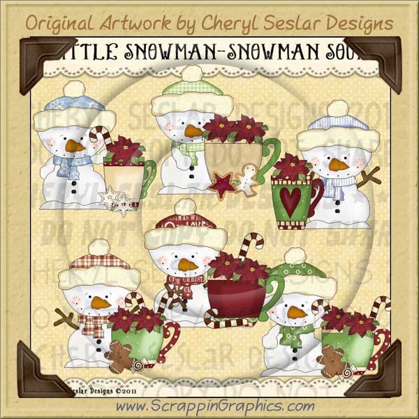 Little Snowman Soup Limited Pro Clip Art Graphics - Click Image to Close
