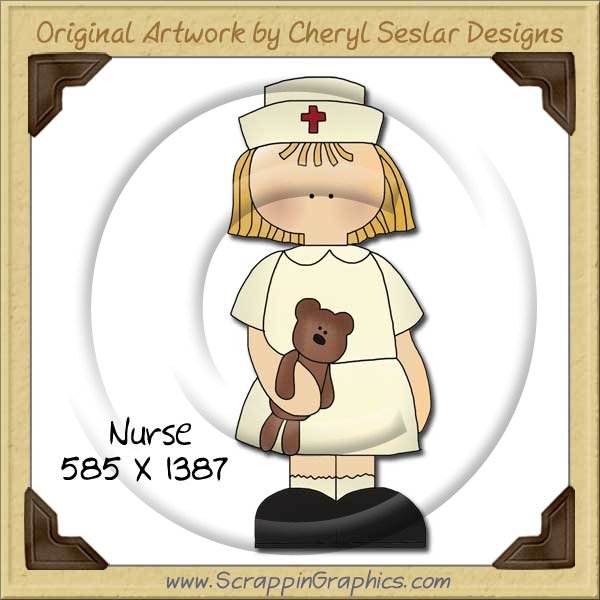Nurse Single Graphics Clip Art Download - Click Image to Close