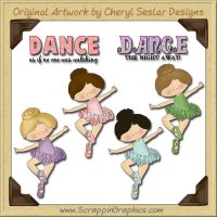 Dancing Girls Graphics Clip Art Download