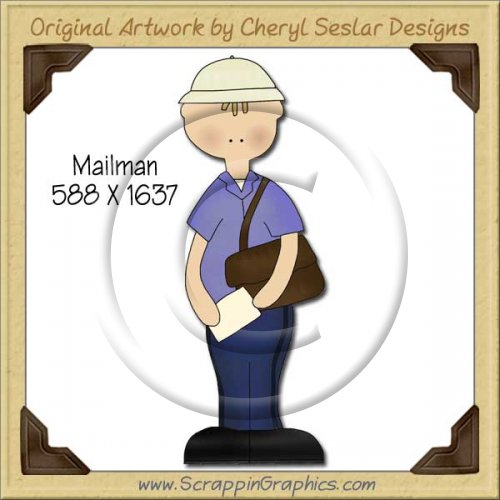 Mailman Single Graphics Clip Art Download
