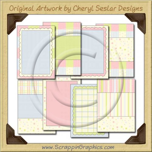 Baby Parfait Card Starters Collection Printable Craft Download