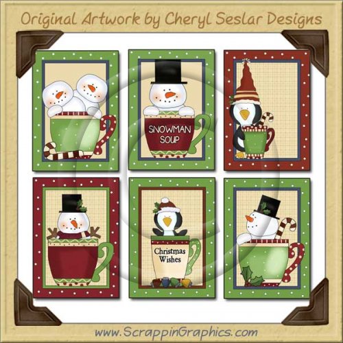 Christmas Cheer Sampler Card Printable Craft Download