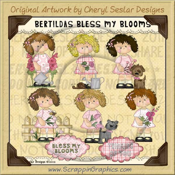 Bertilda's Bless My Blooms Limited Pro Clip Art Graphics - Click Image to Close