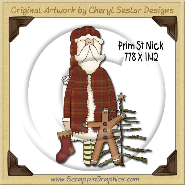 Prim St Nick Single Graphics Clip Art Download - Click Image to Close