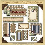 Camo Kids Journaling Delights Digital Scrapbooking Graphics Clip Art Download