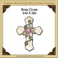 Rose Cross Single Graphics Clip Art Download
