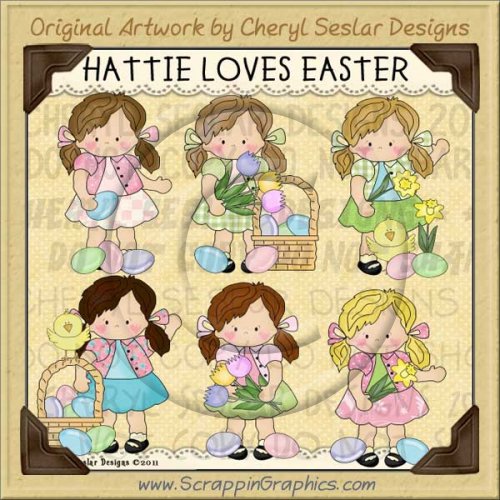 Hattie Loves Easter Limited Pro Clip Art Graphics