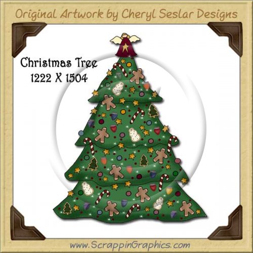 Christmas Tree Single Graphics Clip Art Download