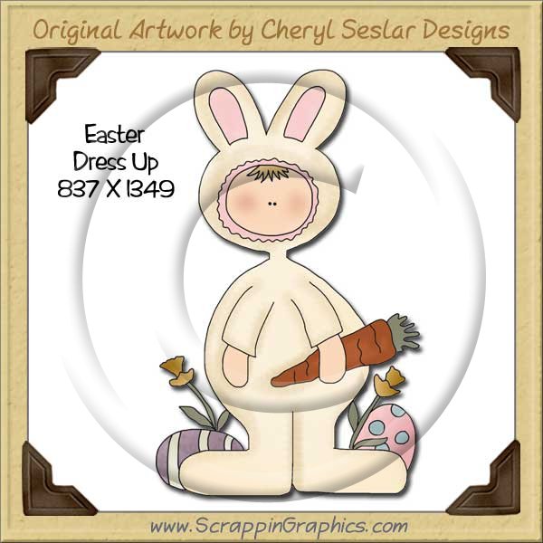 Easter Dress Up Single Graphics Clip Art Download - Click Image to Close