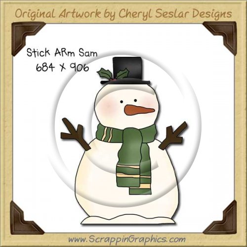 Stick Arm Sam Single Graphics Clip Art Download