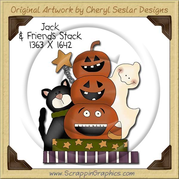 Jack & Friends Stack Single Clip Art Graphic Download - Click Image to Close