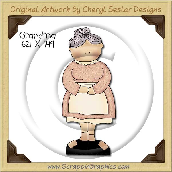 Grandma Single Clip Art Graphic Download - Click Image to Close