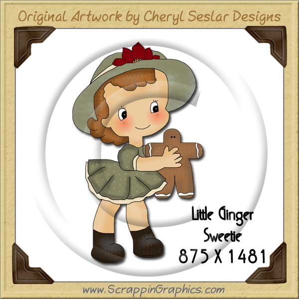 Little Ginger Sweetie Single Graphics Clip Art Download - Click Image to Close
