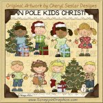 Bean Pole Kids Christmas Limited Pro Clip Art Graphics