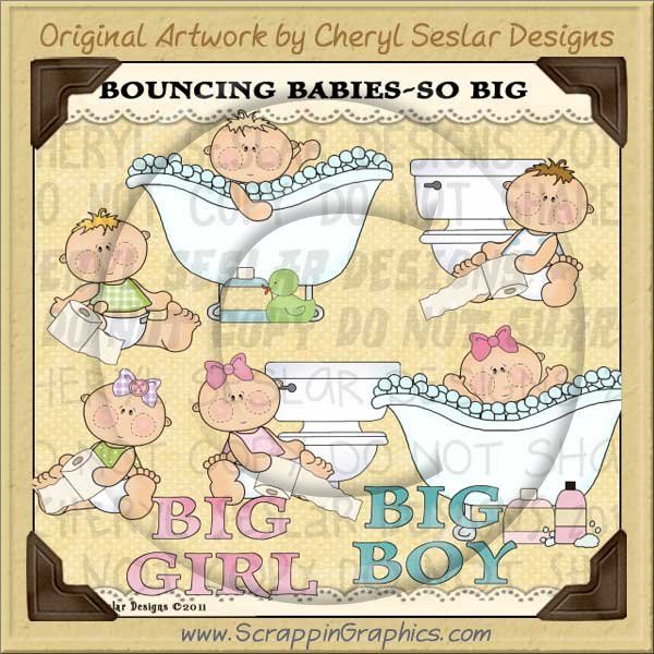 Bouncing Babies So Big Limited Pro Clip Art Graphics - Click Image to Close