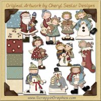 Primsical Winter Mega Collection Graphics Clip Art Download