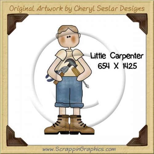 Little Carpenter Single Graphics Clip Art Download