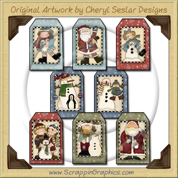 Winter Wonderland Tag Collection Printable Craft Download - Click Image to Close