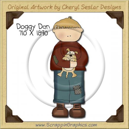 Doggy Dan Single Clip Art Graphic Download